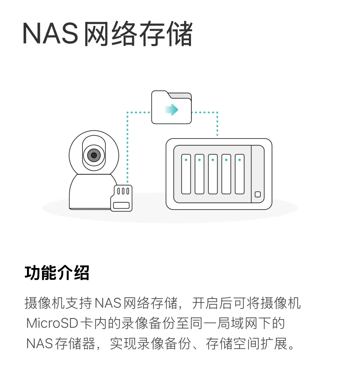 用小米摄像头NAS网络存储功能来转存视频